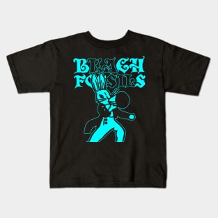 Beach Fossils Retro Pixel Art Bunny Kids T-Shirt